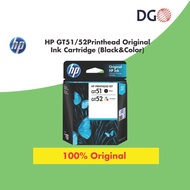 ORIGINAL HP GT51/52 BLACK/TRI-COLOR PRINTHEAD INK CARTRIDGE