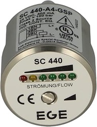 SC440-A4-GSP | EGE Flow Sensor 316 S/S, 1-150CM/S H2O, 3-300CM/S Oil, Thread G1/2, DC PNP, 4P M12 Pl