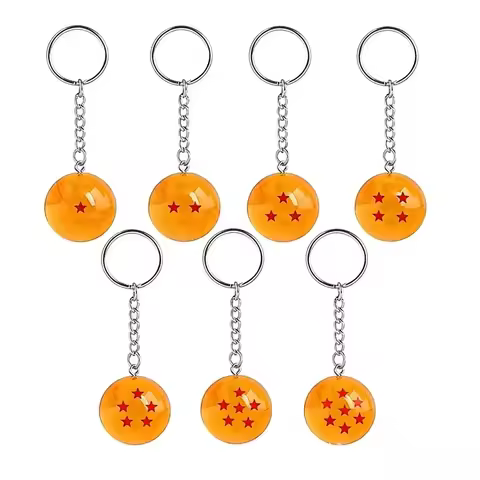 Dragon Ball Z 1 Star-7 Stars Ball Cartoon Keychains For Bag Car Key Chains Gift Decoration Accessori