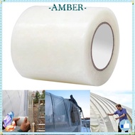 AMBER Film Repair Tape, UV Resistant Strong Adhesion Greenhouse Repair Patch, Transparent Plastic Sh