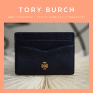 Tory Burch Leather Cardholder With Gold Hardware