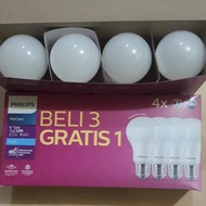Philips LED mycare 12w White 12w LED bulb Package, 4 White