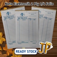 (like) NOTA TOKO ELEKTRONIK 2 PLY 1/4 FOLIO - SIAP KIRIM