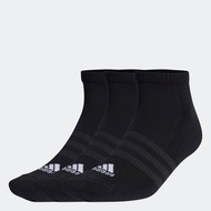 Lifestyle & Basketball & Netball Cushioned Low-Cut Socks 3 Pairs Unisex Black IC1332