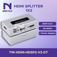 HDMI Splitter 1x2 / 1x4 HDMI V2.0 With Power Adaptor