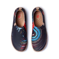 UIN รองเท้าผู้ชายถักรองเท้าเดินทางศิลปะรองเท้าผ้าใบลำลองกีฬาย้อนยุคแนวแฟชั่น