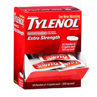 TYLENOL Extra Strength Caplets (500 Mg) (50 ct. 2 pack.)