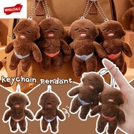 (BC)1-2Pcs PP Cotton Baby Doll Key Holders - Cartoon, Cute, Funny - Muscle Natasha Plush Keychain - 