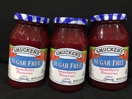 SMUCKER'S STRAWBERRY SUGAR FREE JAM 361g (RM10.00 / GLASS JAR)