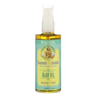 Badger Company, Calming Baby Oil, Chamomile &amp; Calendula with Olive and Jojoba Oils, 4 fl oz (118 ml)