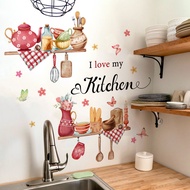 English Wall Stickers, Kitchenware Kitchen Stickers Home, Decorative Wall Stickers Self-Adhesive