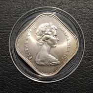 Koin Lustre 1031 - 50 Cents Bahamas Tahun 1970