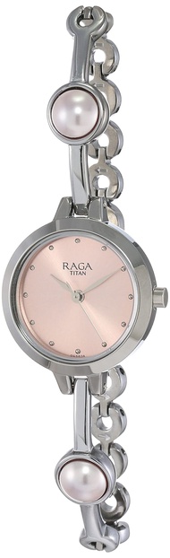 Titan Raga Metal, Leather Jewellery Design, Bracelet, Buckle Clasp, Quartz Glass, Water Resistant An