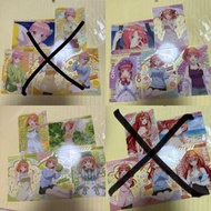 （現貨）五等分的花嫁 透明卡膠卡 ensky 中野 一花 二乃 三玖 四葉 五月