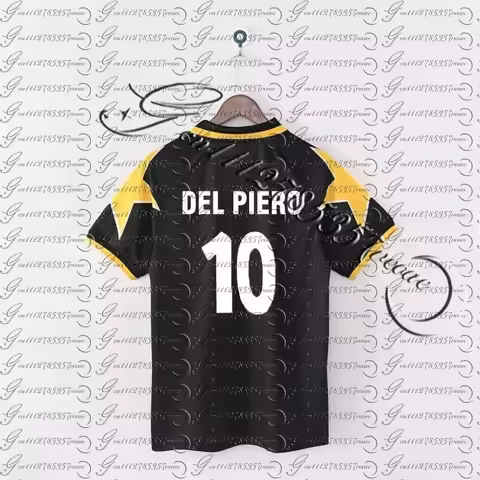 Classic Retro Jersey Soccer Uniform Juventus Del Piero Baggio Zidane Pirlo Ronaldo Fan Edition Sport