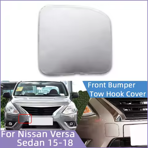 Auto Front Bumper Tow Hook Eye Cover Cap For Nissan Versa Sedan 2015- 2018 622A0-9KM0H 622A09KM0H Ha