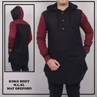 Original Koko Hudi Premium Long Sleeve Pakistani Kurta Hoodie Kurta Lelaki Kurta Lelaki Lengan Panja