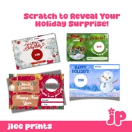 Customized Scratch card for Christmas , Scratch gift card, christmas gift ideas, scrath card, gift