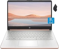 2022 HP Pavilion Laptop, 14-inch HD Touchscreen, AMD 3000 Series Processor, Long Battery Life, Webcam, HDMI, Windows 10 + One Year of Office365, Rose Gold (16GB RAM | 192GB Storage)