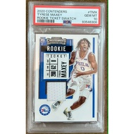 Tyrese Maxey Contenders 2020-21 Rookie Ticket Swatch TMX PSA 10 GEM MINT 76ers Jersey Patch RC