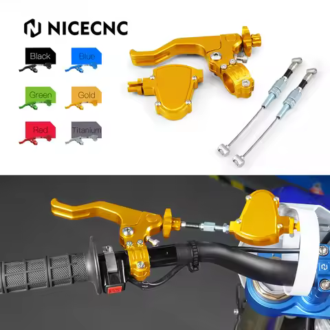 For Suzuki DRZ400S DR-Z400SM 2000-2017 CNC Motorcycle Short Stunt Clutch Lever Easy Pull Cable Syste