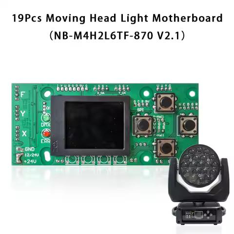 19 Moving Head Light mainboard Display Board For Wash 19*15W/19*12W Led Moving Head Zoom Light ZXC/N