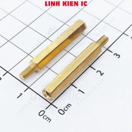 [5 Pieces]- HEX-M3 Copper Pillar Male-Female Length 26mm Linhkien IC