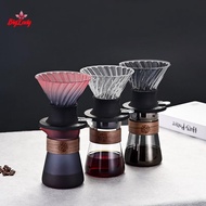 Biglady Immersion Coffee Dripper Pour Over Dripper Immersion Dripper Coffee Maker Glass Coffee Filte