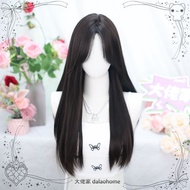 Wig lolita Wig Black Long Straight Simulation Daily lolita lolita Sweet cos Long Wig