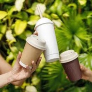 Ecofrenbag Bagasse Coffee Cup Lid 8Oz, 12Oz, 16Oz Sugarcane Pulp