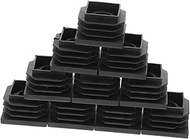 Furniture Moving Pads 10pcs Square Plastic Hole Plugs Black Grip Ladder Feet Pad Floor Protector Pad