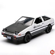 1:32 Scale โมเดลรถเหล็ก TOYOTA TRUENO AE86-Initial D มีไฟ มีเสียง โมเดลรถ