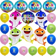 10PCS Shark Baby 12 inch Latex Balloon Ocean World Theme Birthday Party Decoration Balloon