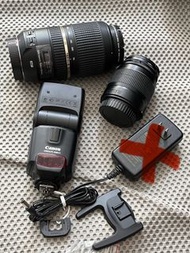 Canon 閃光燈 + 2鏡頭 (Tamron, Canon)