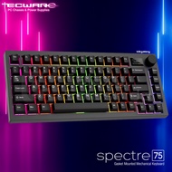 Tecware Spectre 75 Hotswap Tri-mode Wireless Bluetooth Black Mechanical Gaming Keyboard - Cocoa Brow