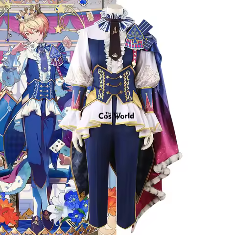 PJSK Tenma Tsukasa Crown of Suit Outfits Anime Customize Cosplay Costumes