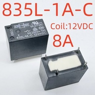 Relay 835L-1A-C 12V8A 4 Pins