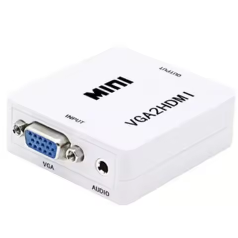 VGA to HDMI Converter with Audio 1080P Video Converter VGA2HDMI Adapter for DisplayPort/Monitor to T