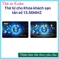 HOTEL KEY CARD. KOLER KEY CARD frequency 13.56MHZ