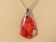 桃紅粉紅紅綠玉髓 帝王碧玉印象碧玉墜飾項鍊 珠寶飾品