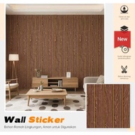 3D Wood Panel Wallpaper BROWN GOLD LINE DP1263 8MX45CM PER 1 ROLL