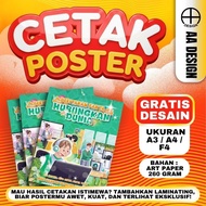 Print A3 Poster A4/F4 – Art Paper 260gr | Free Design & Laminating