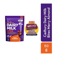 CADBURY Dairy Milk Bites Merry Almond Chocolate 50G