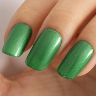 TUTUYU Emerald Green Pearl Gel Nail Polish - 0.51 fl oz Pearly Shimmer Green Gel Polish for Manicure