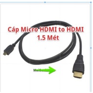 Micro HDMI To HDMI Cable 1.5 Meters
