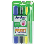 Combo of 6 Jordan Clean Smile Toothbrushes