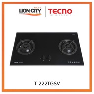 TECNO T 222TGSV 2-Burner 90cm Tempered Glass Cooker Hob