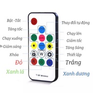 BỘ ĐIỀU KHIỂN LED FULL MÀU RGBW ARGB WS2812B WS2811 UCS1903 IC16703. Loại 17 phím bấm loại nháy nhạ