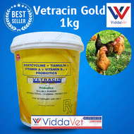 Vetracin Gold Soluble Powder 1kl Vetracin gold powder 1 kg Vetracin gold Viddavet with probiotic
