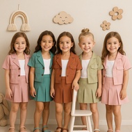 Two Mix Baby - Girls' Skirt Set - Allina Girls' Vest Set 1-6 Years 4370b